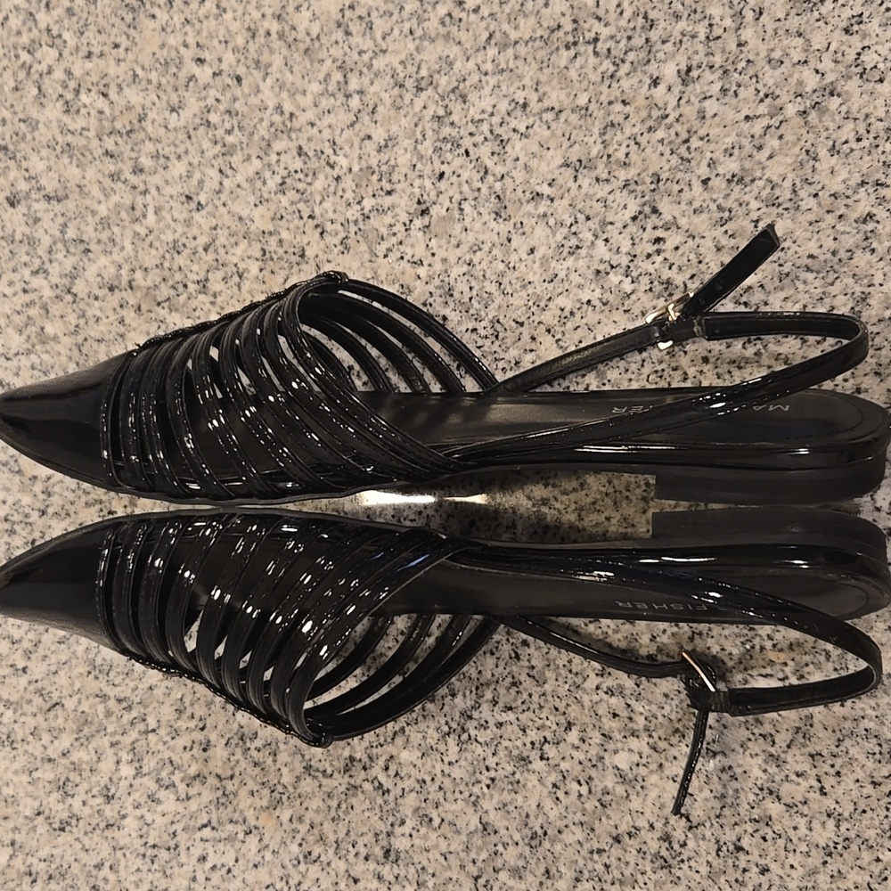 Marc Fisher Women's Black Pointed Toe Sandals Size 8.5 M - Picture 5 of 12